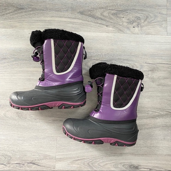 McKinley Winter Apollo Purple & Black Girls Boots - Picture 3 of 11